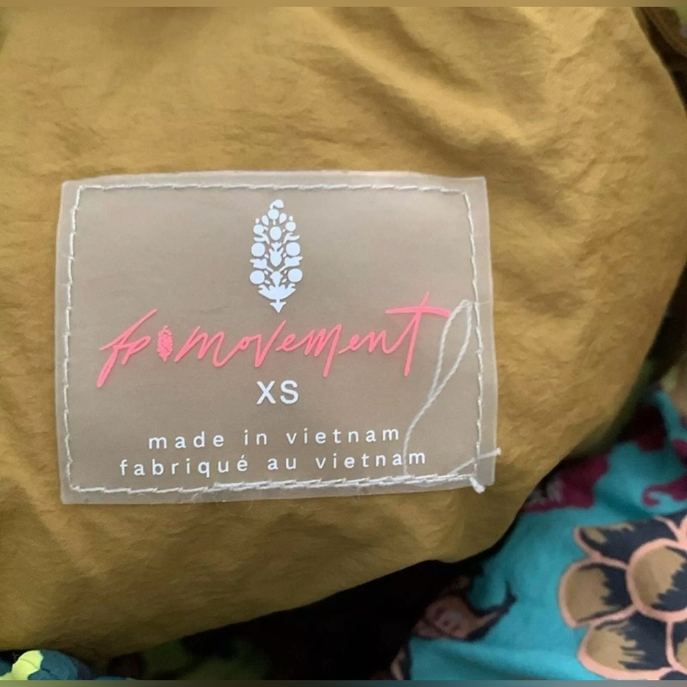 Free People Multicolor Patchwork Pippa Puffer Jac… - image 3